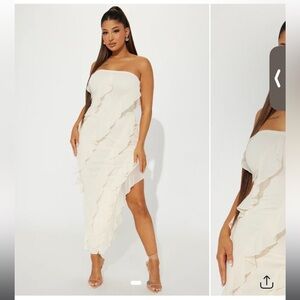 Fashion Nova Mesh Midi Dress